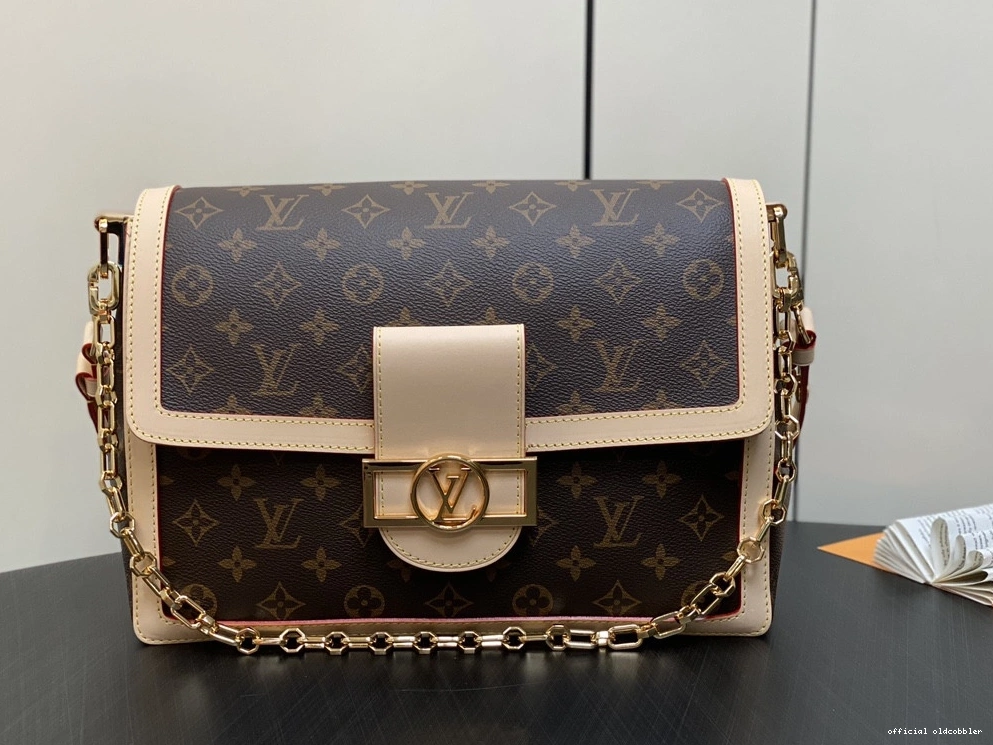 Official oldcobbler VUITTON LOUIS DAUPHINE-28*20*11CM 0807